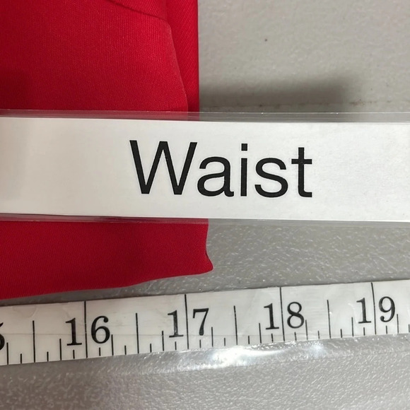 Trina Turk Dress Red Knee Length Sheath V-Neck Bell Sleeves Size 2 - Picture 14 of 16